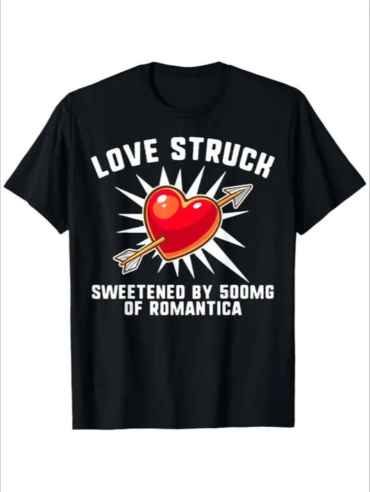 Love Valentine'S Day T-Shirt,   Couple T-Shirt, Couple Christmas, Fashion Casual T-Shirt, Short-Sleeved T-Shirt